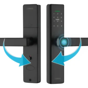 Cerradura Chapa Inteligente Puerta Con Mango Huella Elite SL5500L
