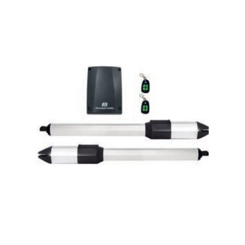 KIT DE MOTORES BATIENTES ACCESSMATIC FALCON 350 PARA PUERTAS DE 2 HOJAS DE 4 MT DE ANCHO O MAX 350 KG DE PESO. INCLUYE 2 MOTORES FN350, 2 CONTROLES Y TARJETA ELECTRÓNICA ACCESSCOMAND 24NE CON DISPLAY DIGITAL. 24V. FUNCIONA CON BATERÍA DE RESPALDO AUACAF2X (NO INCLUIDA). USO INTENSIVO.
